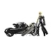 Final Fantasy VII Advent Children Cloud Strife w/ Fenrir Motocycle Set Action Figure