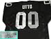 Jim Otto Oakland Raiders Autographed Throwback Black Jersey with HOF Inscription