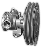 Jabsco 11870-0005 Marine Series Electric Clutch Pump with Double A Grove Pully (3525-GPH, 12-Volt, 1.25 NPT)