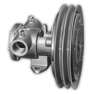 Jabsco 11870-0005 Marine Series Electric Clutch Pump with Double A Grove Pully (3525-GPH, 12-Volt, 1.25 NPT) by