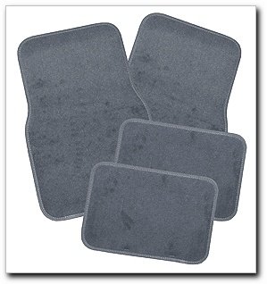 Comfort Products 607404 4 Piece Grey Carpet Floor Mats