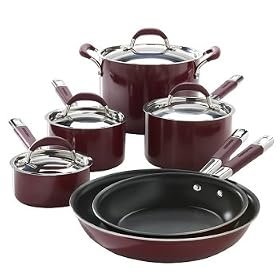 Farberware Millennium Soft Touch 10-pc. Cookset - Burgundy by Farberware Millennium