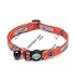Coastal Pet Safe Cat Harley-Davidson Adjustable Breakaway Cat Collar with Bell (Black, 8-12 inch L)