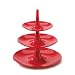 Babell - Tiered fruit/cake stand - Red