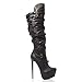 V-Luxury Womens 11-VICKY18 Closed Toe Platform Stiletto Heel Knee High Boot