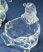 5.5" Icy Crystal Santa Claus Christmas Candy Dish