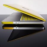 TopCase Metallic Solid Yellow Hard Case Cover for Latest Macbook Pro 15