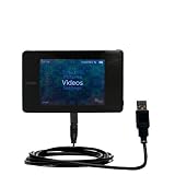 Classic Straight USB Cable for the iRiver B20 with Power Hot Sync and Charge capabilities - Gomadic Brand w/ TipExchange Technology