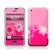 Retro Pink Flowers Design Protective Skin Decal Sticker for Apple iPhone (2G)1st Generation