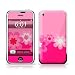 Retro Pink Flowers Design Protective Skin Decal Sticker for Apple iPhone (2G)1st Generation