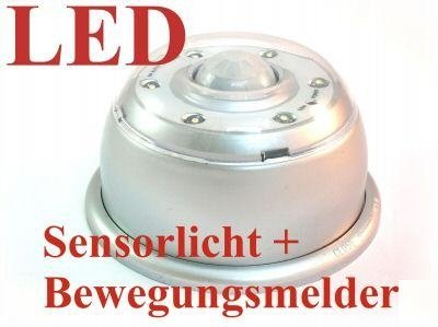 6 LED Sensorlicht mit integriertem Bewegungsmelder 
