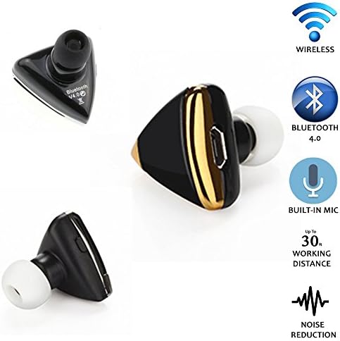 Bluetooth Earphones from DigiOm-This Wireless Headphone Works with iPhones and Android Phones-Keep Your Hands Free While Driving-Wonder Around the Home and Office While Talking or Listening to Music