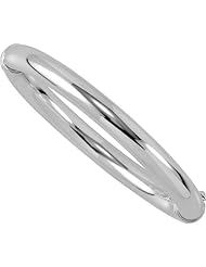 Sterling Silver Hinged Bangle Bracelet 7 Inches