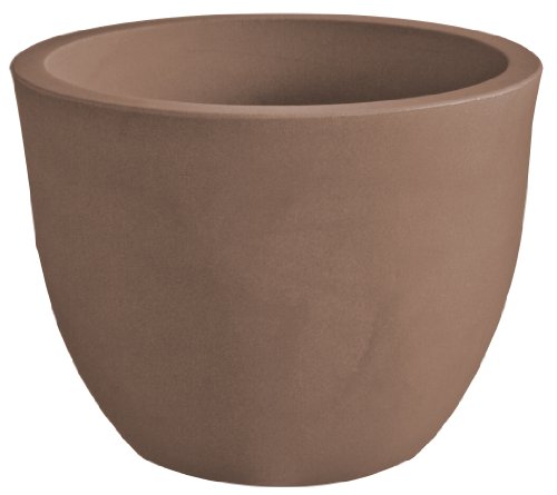 ProHome 34203 Pflanzk&uuml;bel &Uuml;bertopf Bosa, &oslash; 60 cm, Kunststoff, Farbe chocolate