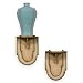 Port 68 Charleston Wall Shelf, Antiqued Ivory, Set of 2, 12" Tall