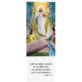 Italian Prayer Card/Bookmark: MI HAI FATTO CONOSCERE LA VIA DELLA VITA, MI COLMERAI DI GIOIA CON LA TUA PRESENZA (dagli Atti)