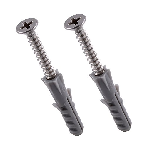 KES 50 Pack Self Drilling Drywall Anchor Kit with Screws, SUS304 Stainless Steel Screw, PAS200-P50