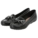 Hush Puppies Women's Dalby TA Flat,Black,6.5 M US