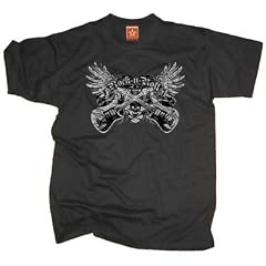 T-Shirt Rock`N`Roll Skull Guitar, Gr.S-5XL
