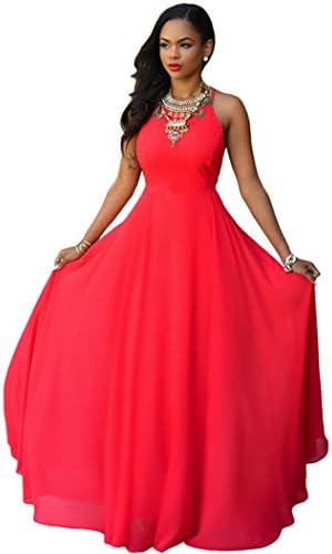 UpU Womens Divine Red Crisscross Back Maxi Dress One Size