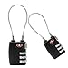 BOOM TSA Approved Set-Your-Own Combination Travel Lock,2 pack 3 Digit Combination Cable Lock for Suitcase,Travel Bags, GYM and Home Use