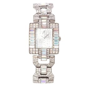 GUESS by Marciano AB Crystal Rectangle Face Bracelet Watch