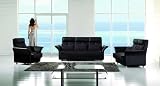 New 3pc Contemporary Modern Leather Sofa Set #AM-820-BLACK