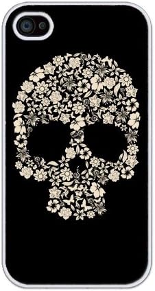 Skulls and Flowers Plastic For iphone 4, iphone 4S case - Fits for iphone 4/4S