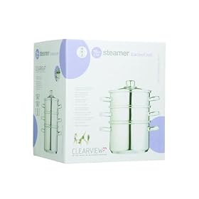 Clearview Stainless Steel Three Tier Steamer 18cm
