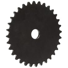 Martin Roller Chain Sprocket, Reboreable, Type A Hub, Single Strand, 25 Chain Size