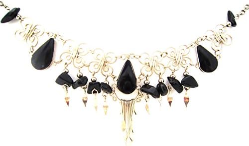 Handmade Hippie Style Stone Necklace Bohemian Jewelry for Women Girls Teens