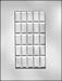 CK Products 3-1/2-Inch by 6-5/8-Inch Break-Apart Bar Chocolate Mold