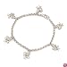 Sterling Silver Rose Diamond Bracelt