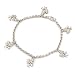 Sterling Silver Rose Diamond Bracelt