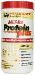 MET-Rx  Protein Plus Metamyosyn Protein Blend - Vanilla, 2-Pound Jar