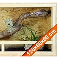 Holz Terrarium OSB 120x60x60cm mit Seitenbel. Holzterrarium