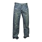 en05 New Men's Trendy Dress Casual Jeans Men's Mechanic Blue