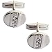 Cufflinks Set Sterling Silver Zircon Stone (cflng264)