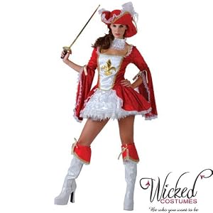 Ladies XL Madame Musketeer Costume