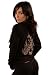 Folter WOMENS 'VICTORIAN' ZIP UP HOODIE IN BLACK