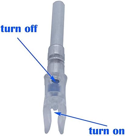 High-visibility .209 Blue LED X 5.3mm Lighted Nocks Bowstring Activated On-off Switch 3pcs for Hunting