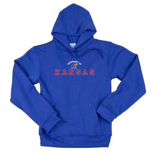 Kansas Jayhawks Women's Hooded Pullover Sweatshirt (X-Large, Royal)