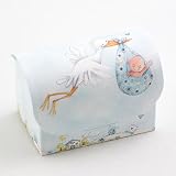 Chest with tuck in flap - Stork & Baby Blue (Pk 10)
