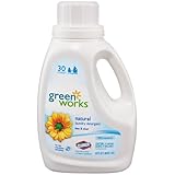 Greenworks Natural Laundry Detergent Liquid, Free & Clear, 45-Ounce Bottles
