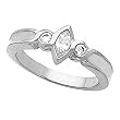 14K White Gold Diamond Solitaire Engagement Ring - 0.37 Ct.