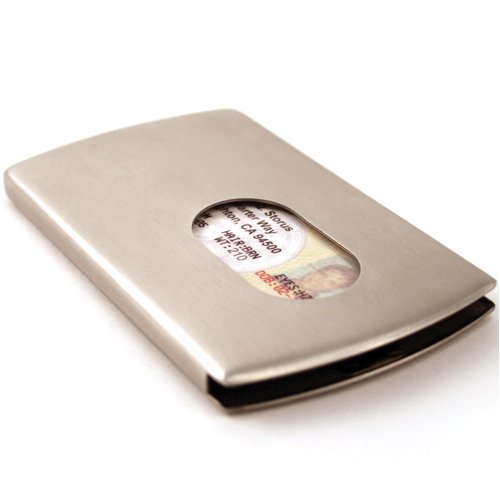 Smart Card Holder. Smart Card Case Brushed Metal