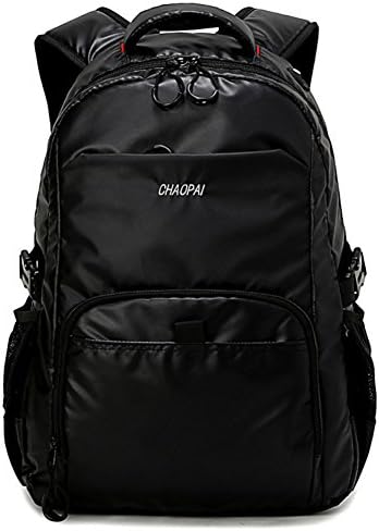 Home Bag Casual Oxford Fabric School Travel Rucksack Waterproof Backpacks For Men Women (Black)