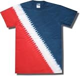 Youth Tie-Dyed Patriotic Diagonal Striped Diver T-shirt