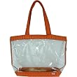Orange Lug Clearview Straps Tote Great for travel beach