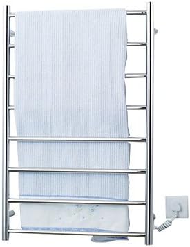 70W Elegance Steel Wall Mount Circular Tube Towel Warmmer Drying Rack